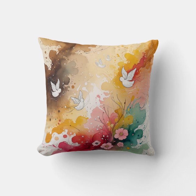 Angels abstrat  cushion (Front)
