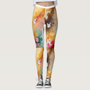 Angels abstrat leggings
