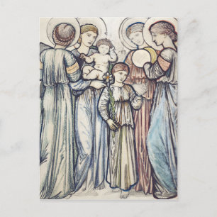 Angels and Children by Sir Edward Burne–Jones Postcard