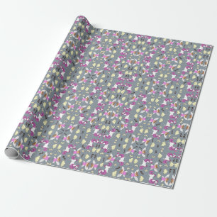 Angels and unicorns wrapping paper