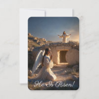 Angels Announcing Resurrection Image Greetings