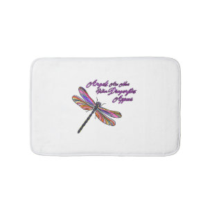 Angels Appear When Dragonflies Are Near - Bath Mat