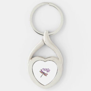 Angels Appear When Dragonflies Are Near - Key Ring