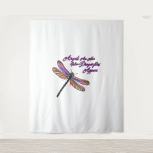 Angels Appear When Dragonflies Are Near - Tapestry