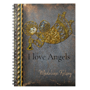 Angels are everywhere this season Monogram Notebook