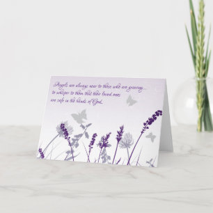 Angels Are Near Those who Grieve Sympathy Card