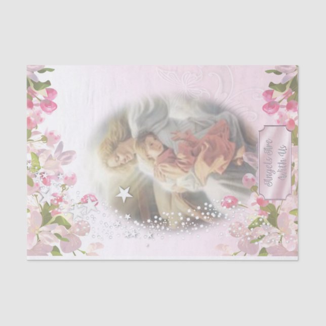 Angels Are With Us Tissue Paper (Front)