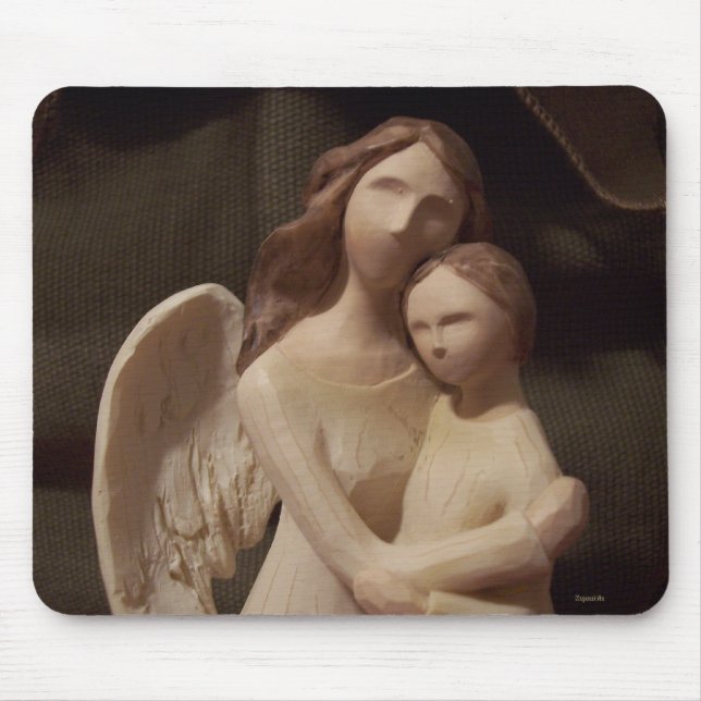 Angels are with you mouse pad (Front)