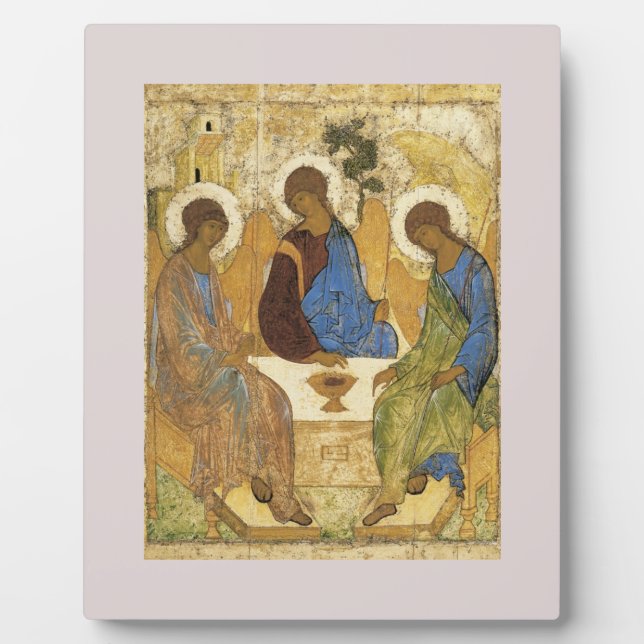Angels At Mamre Trinity  Plaque (Front)