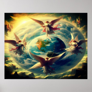 Angels At The Four Corners of The Earth on a Wall Poster