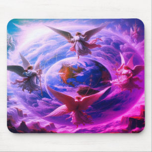 Angels At the North South East West Computer Mouse Pad