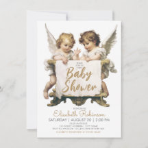 Angels Baby Shower Personalised