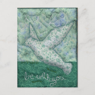 "angels be with you" post card