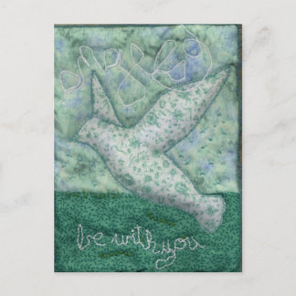 "angels be with you" post card