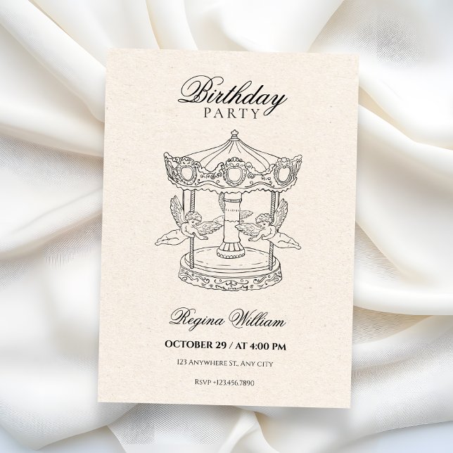 Angels birthday  invitation (Creator Uploaded)