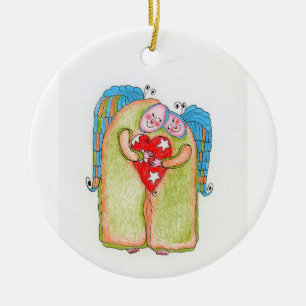 Angels Ceramic Ornament