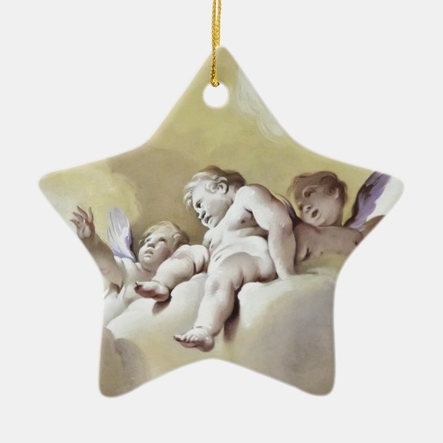 Angels Ceramic Tree Decoration (Front)