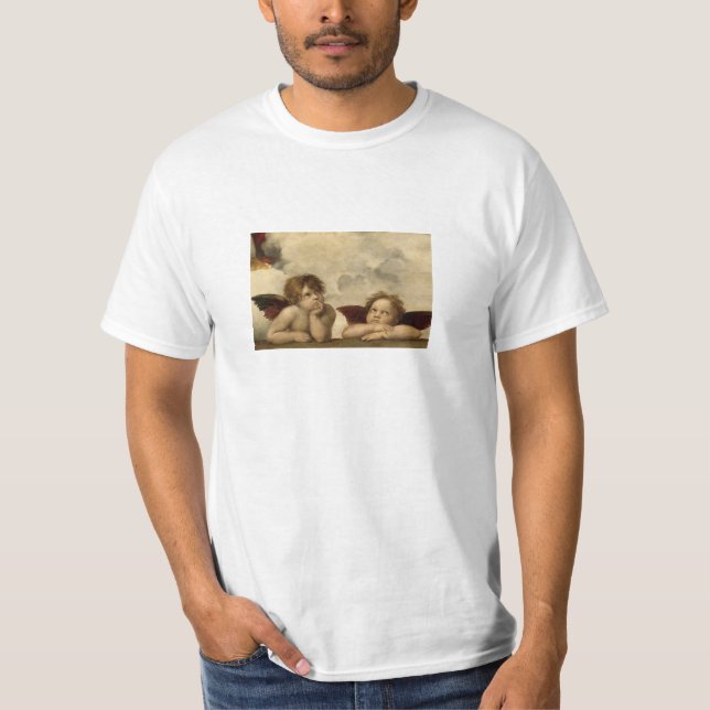 Angels Cherubs Raphael Santi Sistine Madonna Sweet T-Shirt (Front)