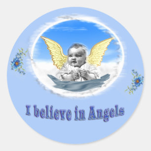 Angels Classic Round Sticker