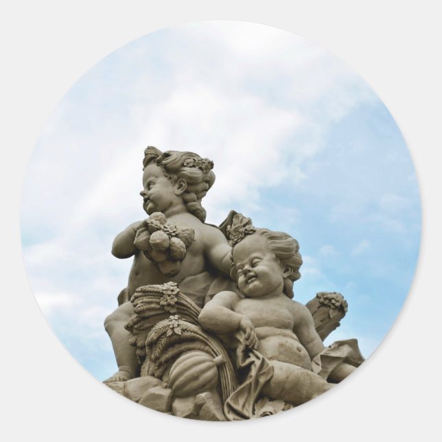 Angels Classic Round Sticker (Front)