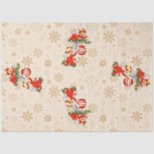 Angels Decorating the Christmas Tree Tissue Paper