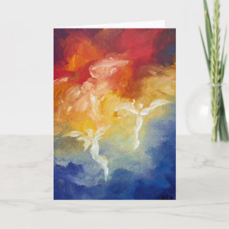 "Angel's Descent" Fine Art Greeting Card