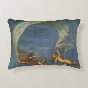 Angels Detail from Adonis Led by Cupids by Albani Decorative Cushion