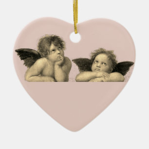 Angels Engel - Madonna Sixtina - Raphael - Raffael Ceramic Ornament