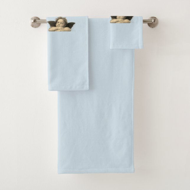 Angels - Engel - Raphael - Vintage Bath Towel Set (Insitu)