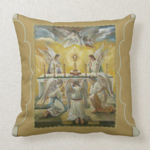 Angels Eucharist Adoration Altar Monstrance Cushion