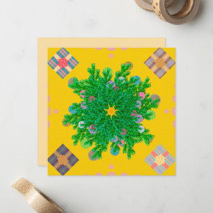 Angels Eye View Canvas Geo Sunny Yellow Card