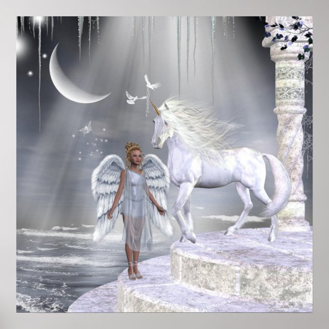 Angels Fae Unicorns Print (Front)