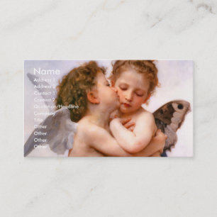 Angels First Kiss, Bouguereau Business Card