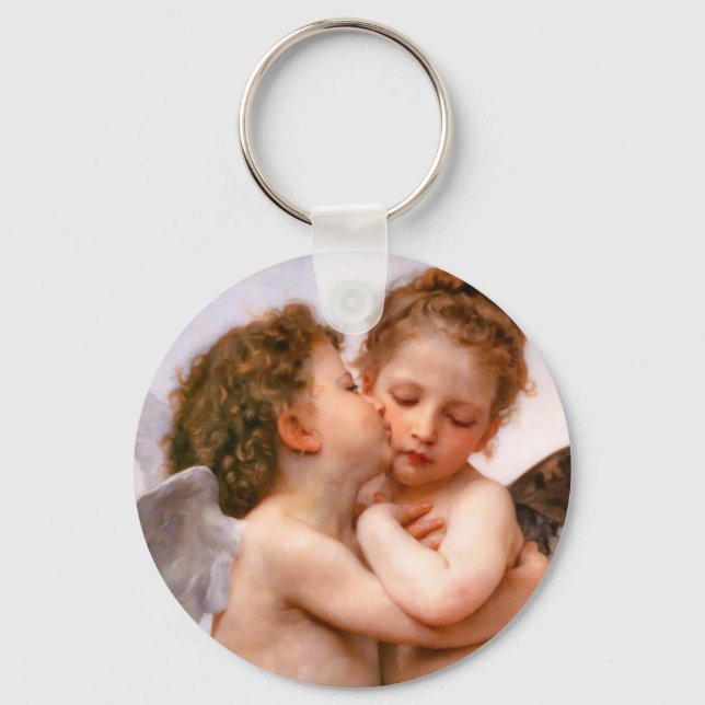 Angels First Kiss, Bouguereau Key Ring (Front)
