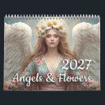 Angels & Flowers 2027 Calendar<br><div class="desc">This charming angels calendar / cherubs calendar / guardian angels calendar (or in German: Engelkalender) is designed to bring romance, spiritual inspiration, and joy all year round. Each month features adorable angels in bright colours, radiating warmth, positivity, and a touch of romantic charm. A perfect blend of modern art, romantic...</div>