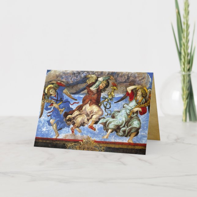  Angels From Assumption and Annunciation by Lippi Holiday Card (Front)