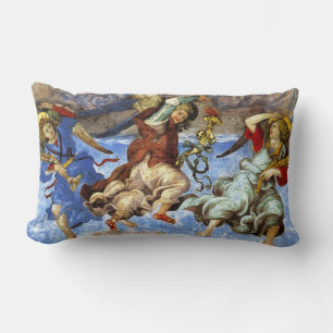 Angels From Assumption and Annunciation by Lippi Lumbar Cushion
