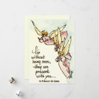 Angels From Clouds with Saying of Comfort for You