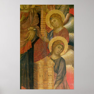 Angels from the Santa Trinita Altarpiece Poster