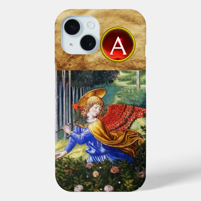 Angels Gathering Flowers in a Heavenly Landscape Case-Mate iPhone Case (Back)