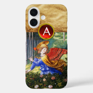 Angels Gathering Flowers in a Heavenly Landscape iPhone 16 Case
