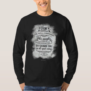 Angels Guard You Christian Bible Verse Religious C T-Shirt