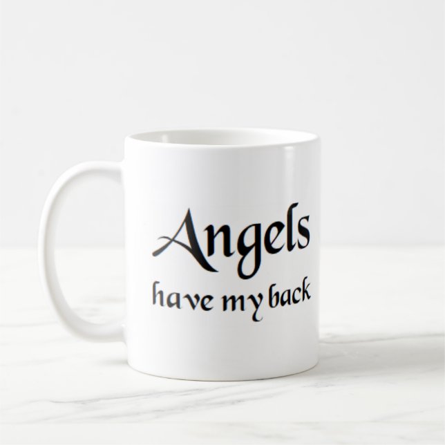 angels have my back coffee mug (Left)