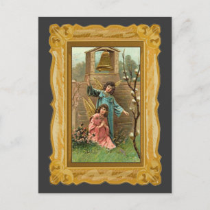 Angels In A Garden Postcard