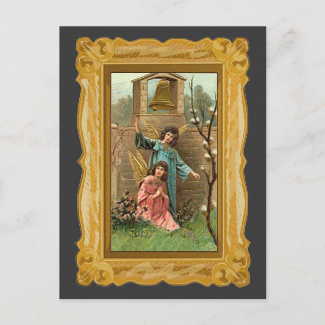 Angels In A Garden Postcard (Front)