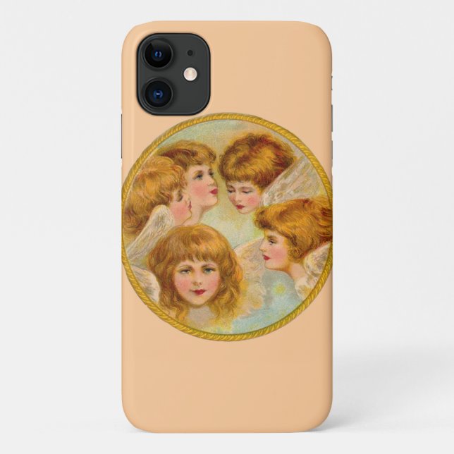 Angels In A Gold Ring Circle Case-Mate iPhone Case (Back)