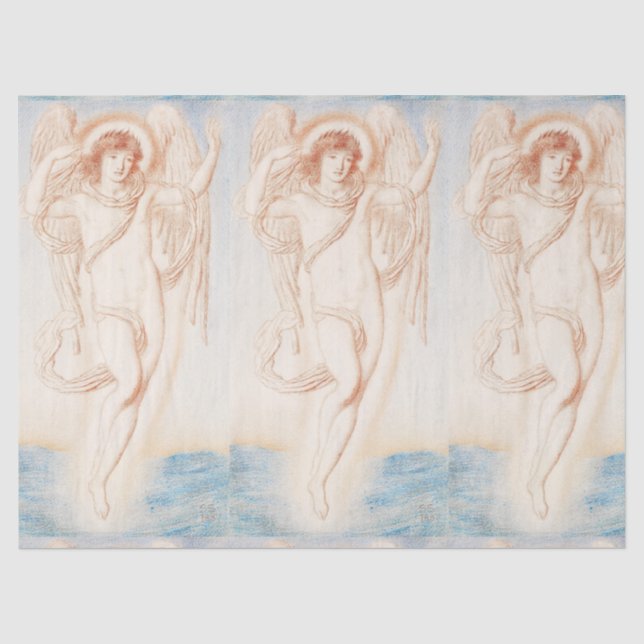 ANGELS IN BLUE CUSTOM Tissue Paper (Front)