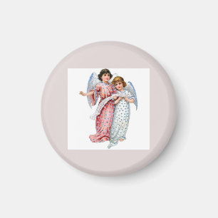 Angels In Pink And Blue Magnet