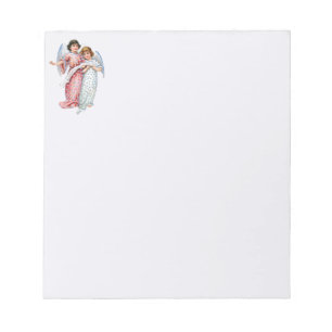 Angels In Pink And Blue Notepad