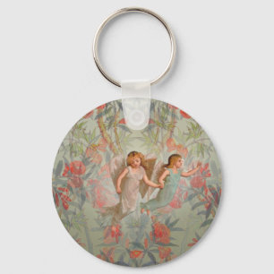 Angels in the Garden Key Ring